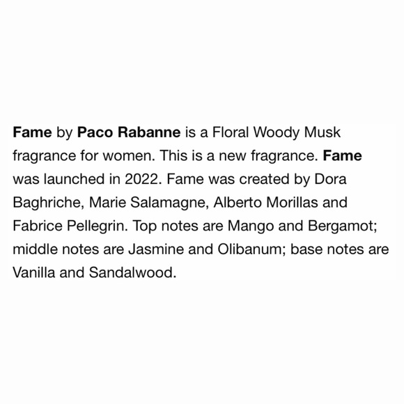 PACO RABANNE Fame Eau de Parfum Spray - .14 fl oz NIB - Picture 5 of 6